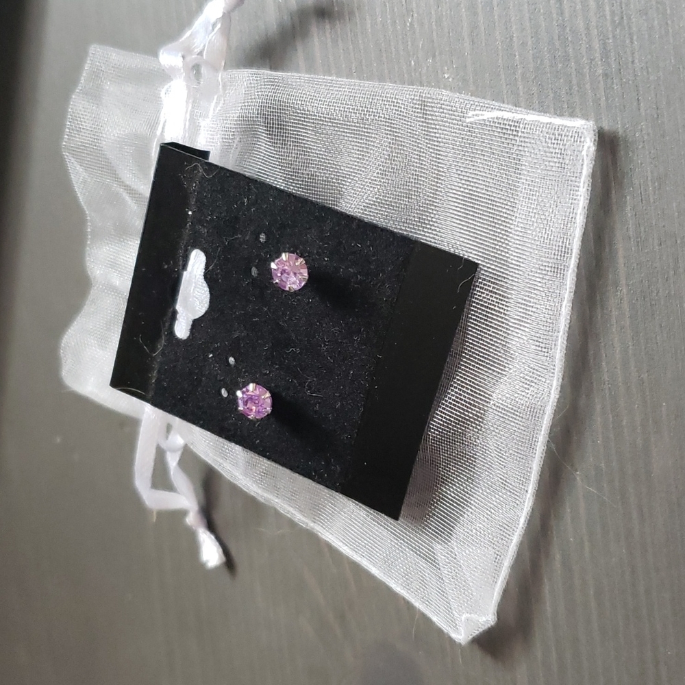 NWOT Purple Studs